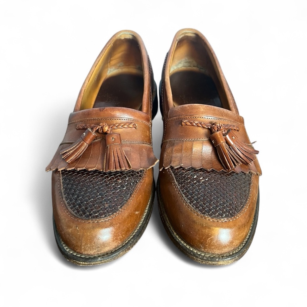 Allen Edmonds - Men's Cody Tassel Fringe Kiltie Loafers Brown - Sz. 10.5 D